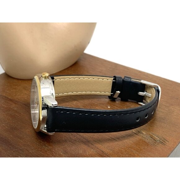 Timex Women's Watch TW2V94800 Quartz Indiglo White Dial Black Leather Strap 30mm - Picture 9 of 14